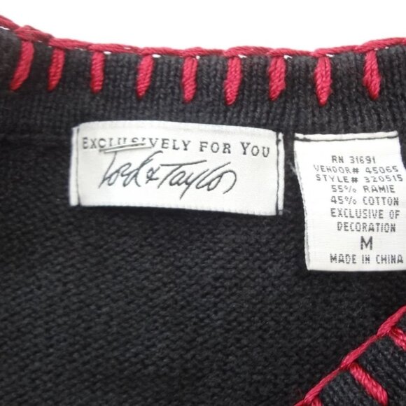 Ugly Christmas Sweater Vest M Black w Toy Soldiers Snowflakes Lord & Taylor - Picture 8 of 8